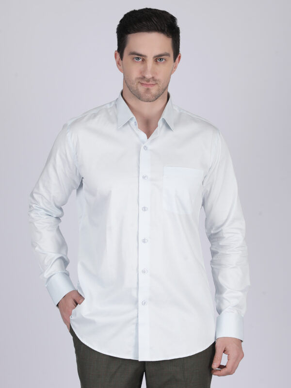 Multi-color Solid Standard Collar Shirt