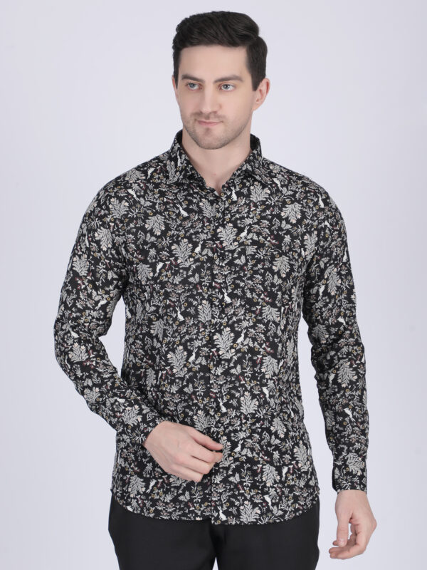 Multi-color Solid Standard Collar Shirt