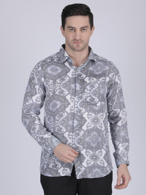 Multi-color Solid Standard Collar Shirt