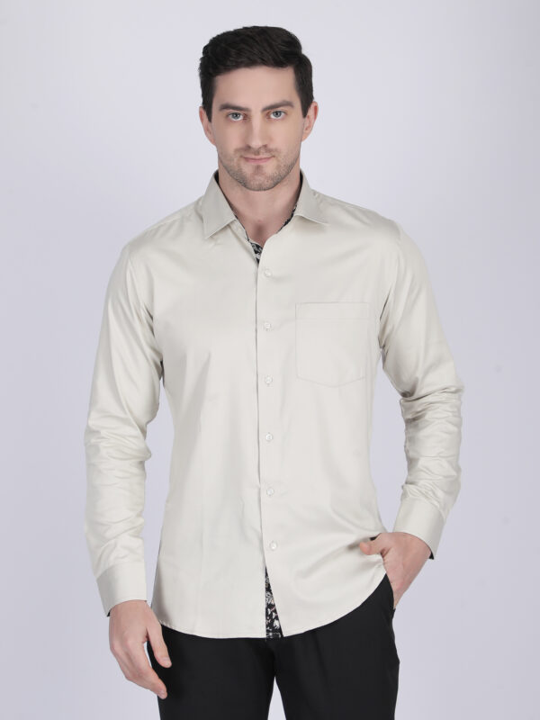 Multi-color Printed Standard Collar Shirt