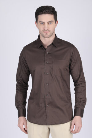 Charcoal Casual Full-Sleeve Ethnic Shirt