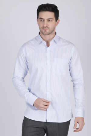 Cream Casual Full-Sleeve Ethnic Shirt