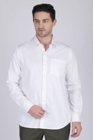 Cream Casual Full-Sleeve Ethnic Shirt