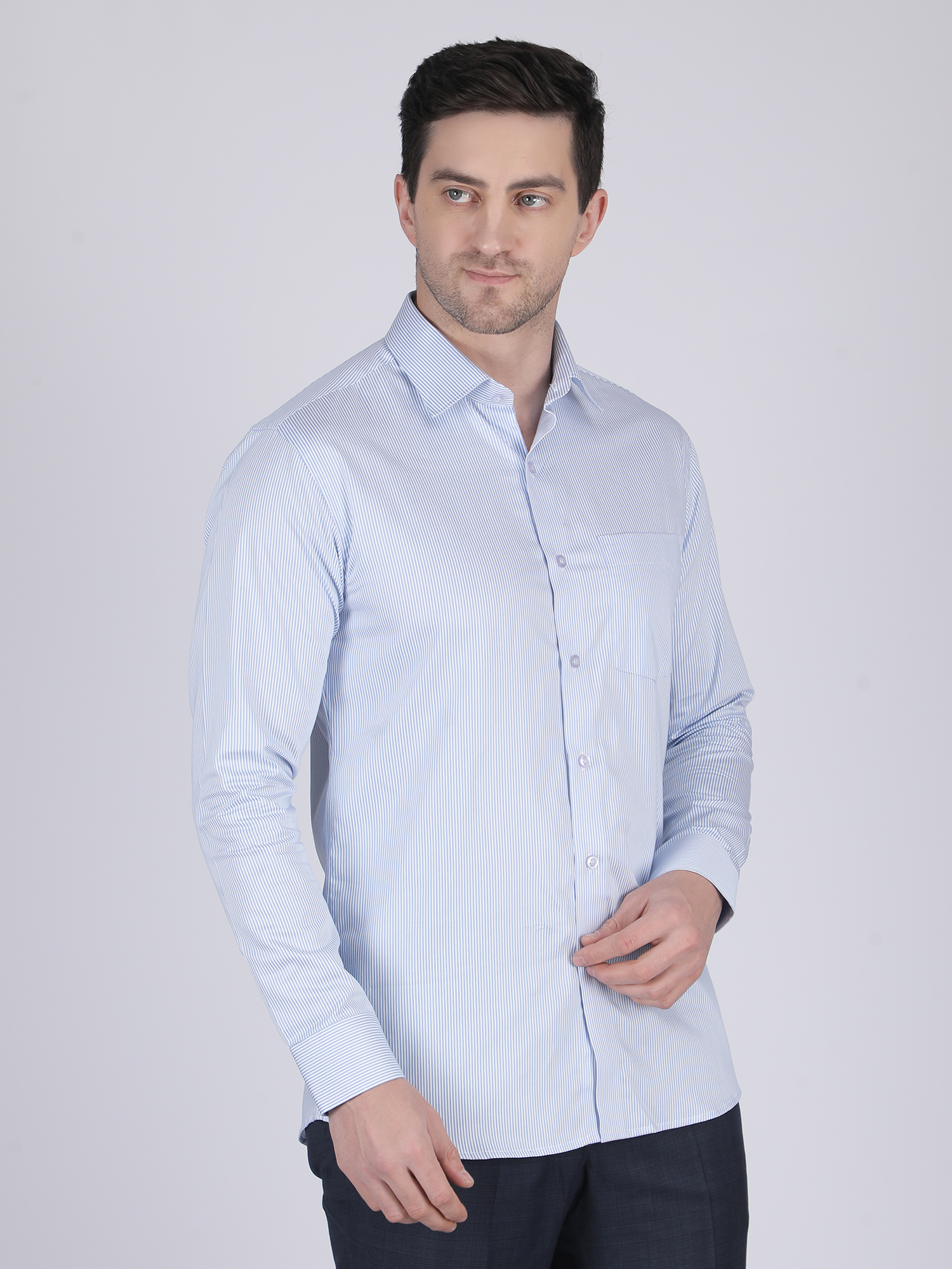 Cream Casual Full-Sleeve Ethnic Shirt - Image 3