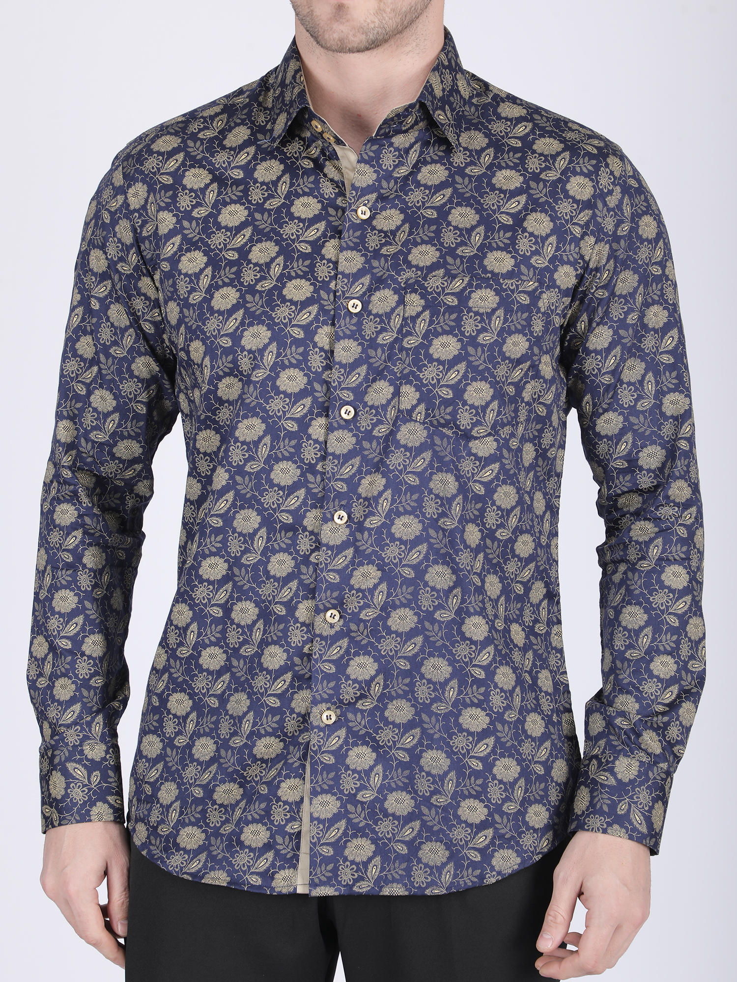 Multicolor Casual Full-Sleeve Ethnic Shirt - Image 4