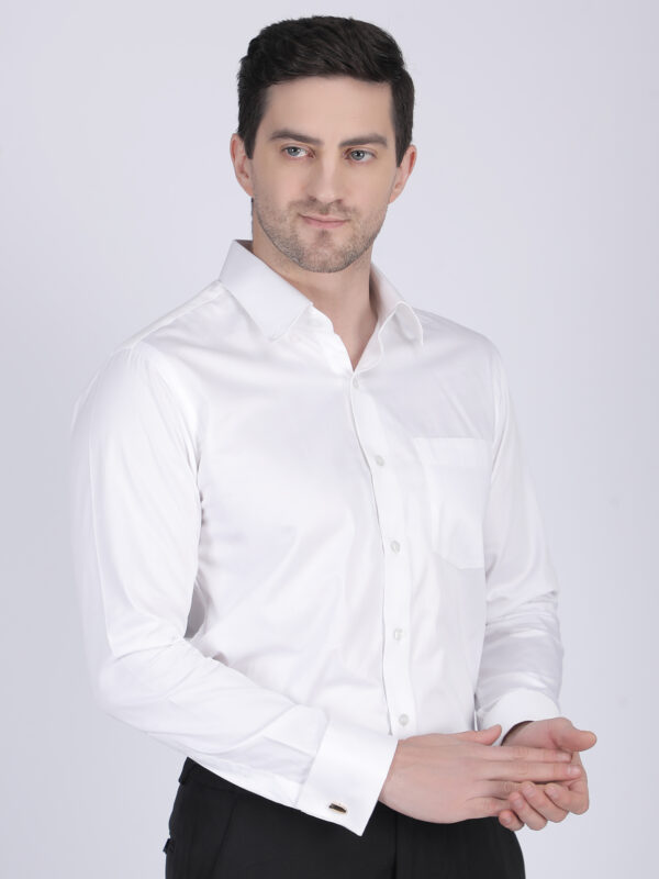 Cream Casual Full-Sleeve Ethnic Shirt