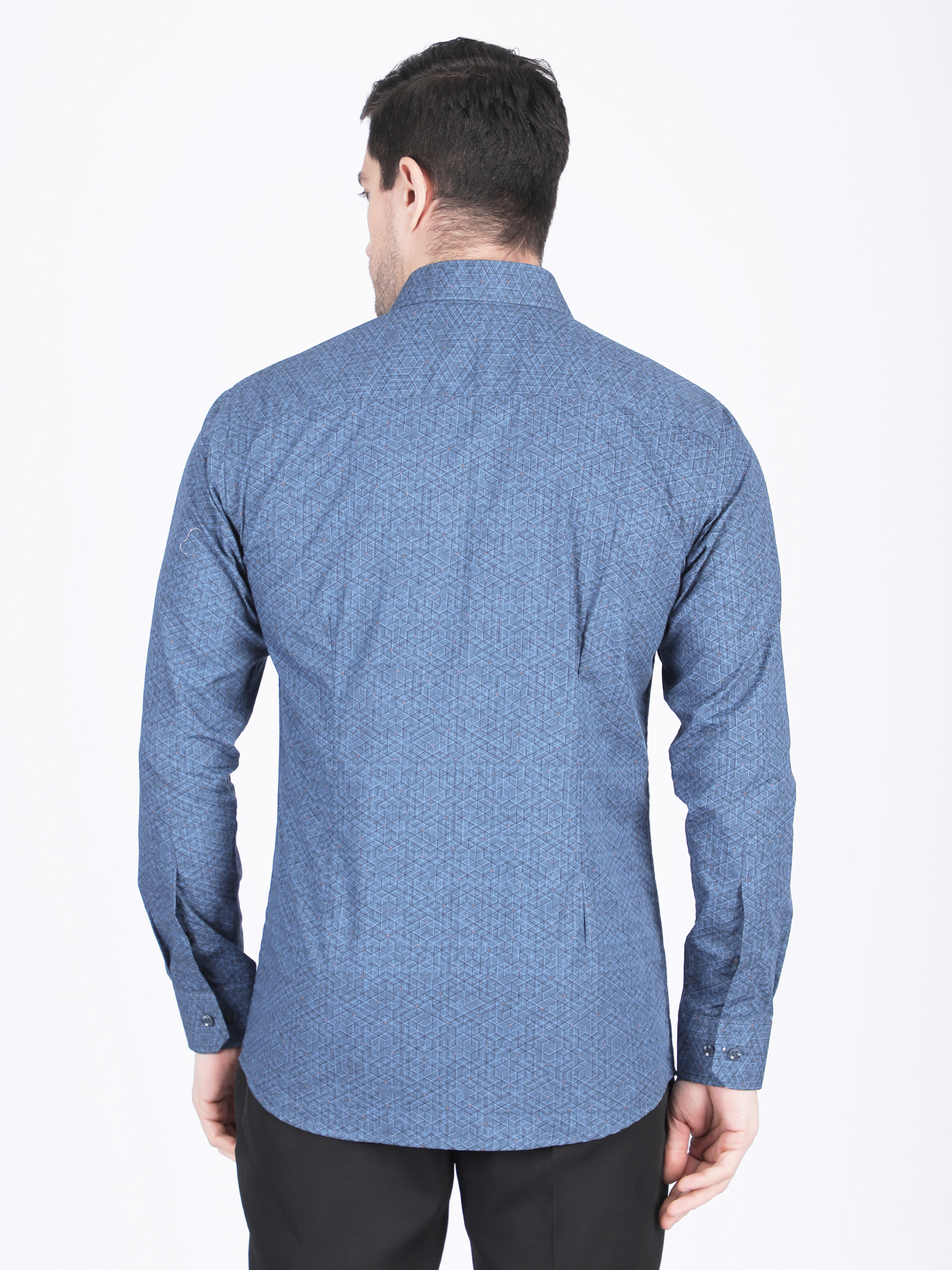 Multi-color Printed Standard Collar Shirt - Image 5