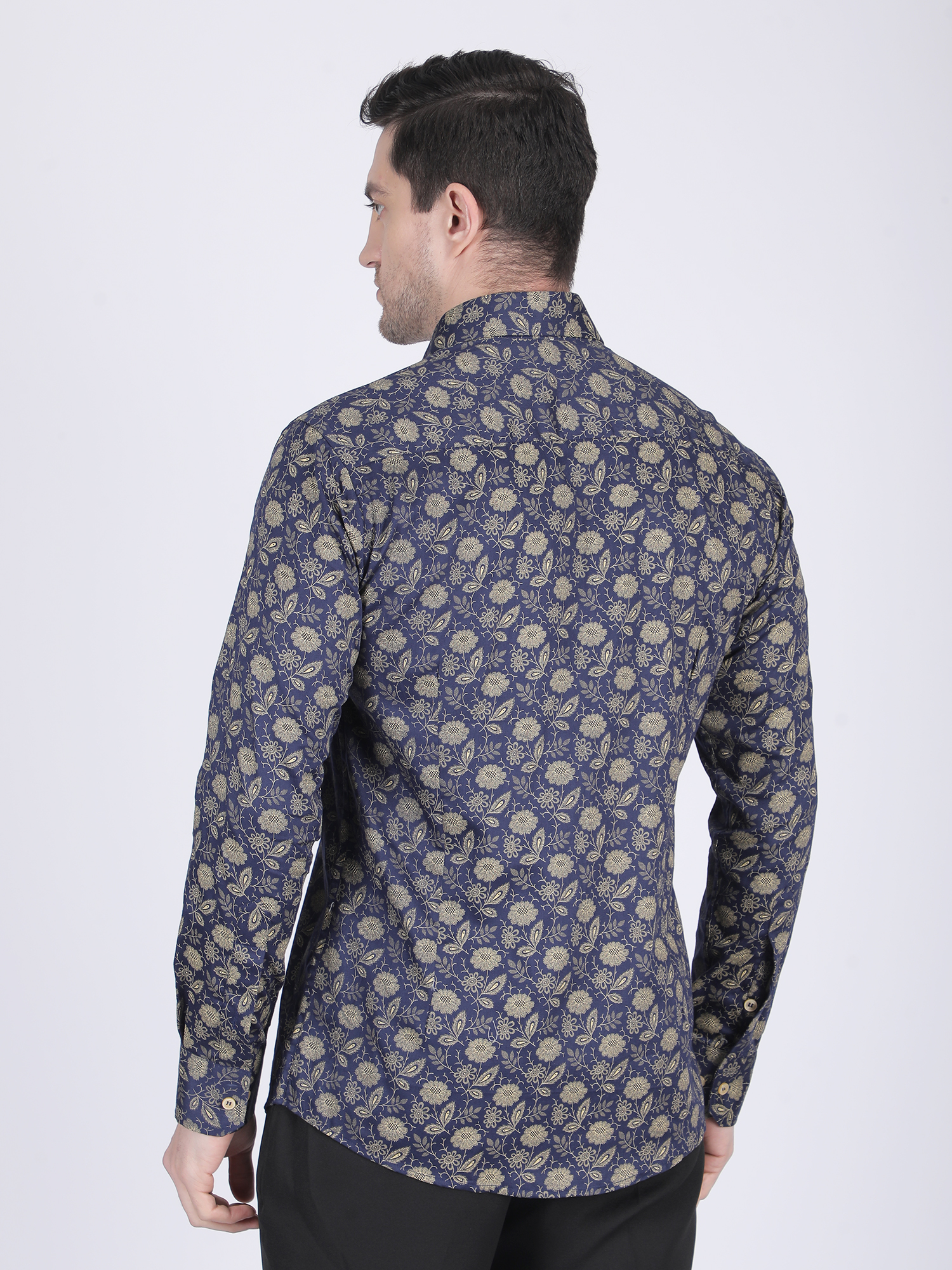 Multicolor Casual Full-Sleeve Ethnic Shirt - Image 5