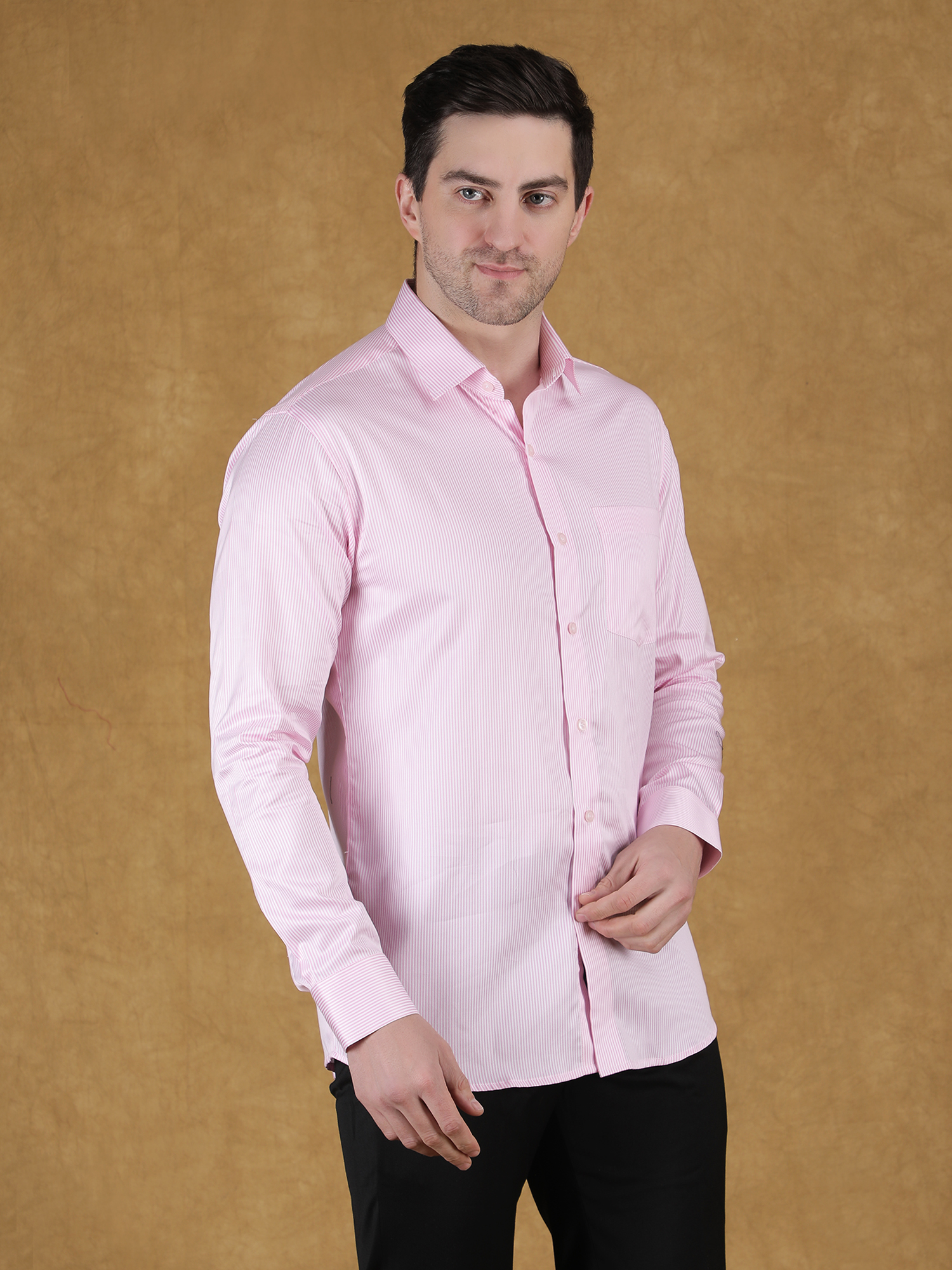 Cream Casual Full-Sleeve Ethnic Shirt - Image 9