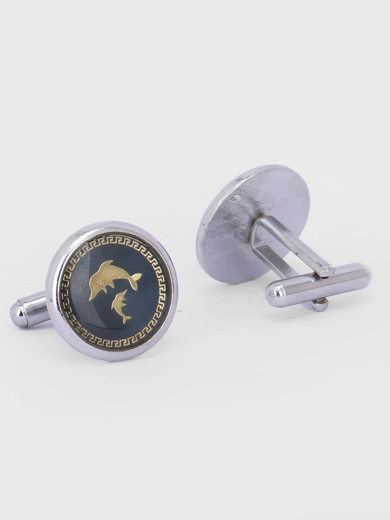 Dolphin design cufflinks for formal shirts by Deshi Coast