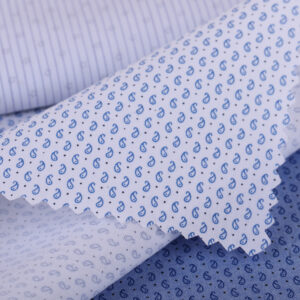 Blue & White Premium Shirting Fabric Set