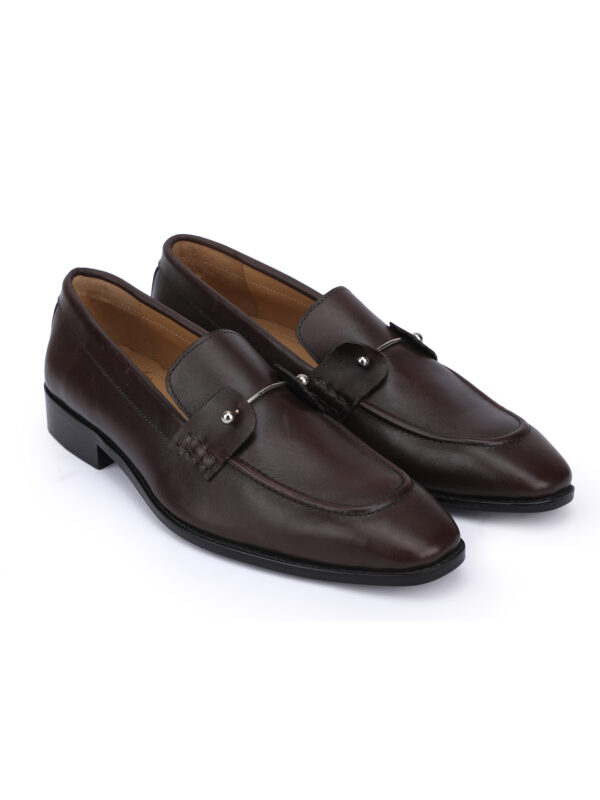 Men’s Dark Brown Leather Bit Loafers