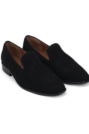 Men’s Black Suede Classic Loafers