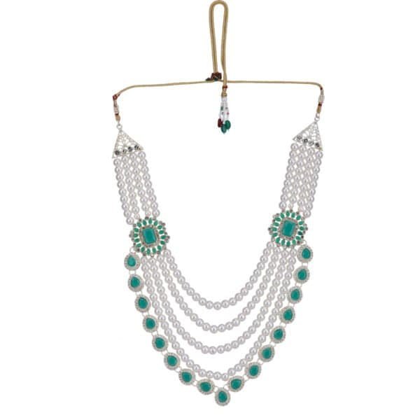 Emerald royal mala luxury groom wedding accessory by Deshi Coast