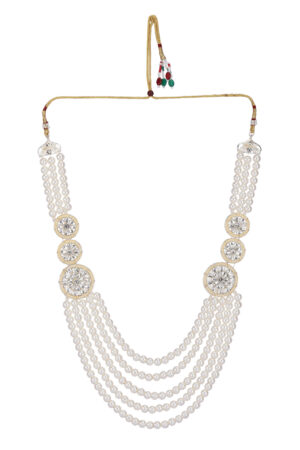Royal Multi-Layer Pearl Sherwani Mala