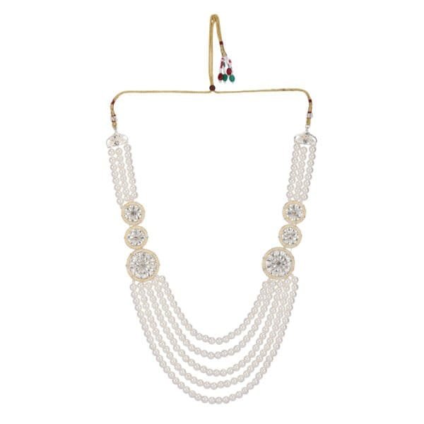 Heritage pearl mala luxury groom wedding accessory by Deshi Coast