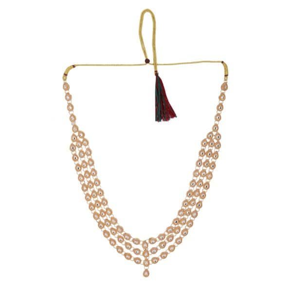 Champagne pearl mala luxury groom wedding accessory by Deshi Coast