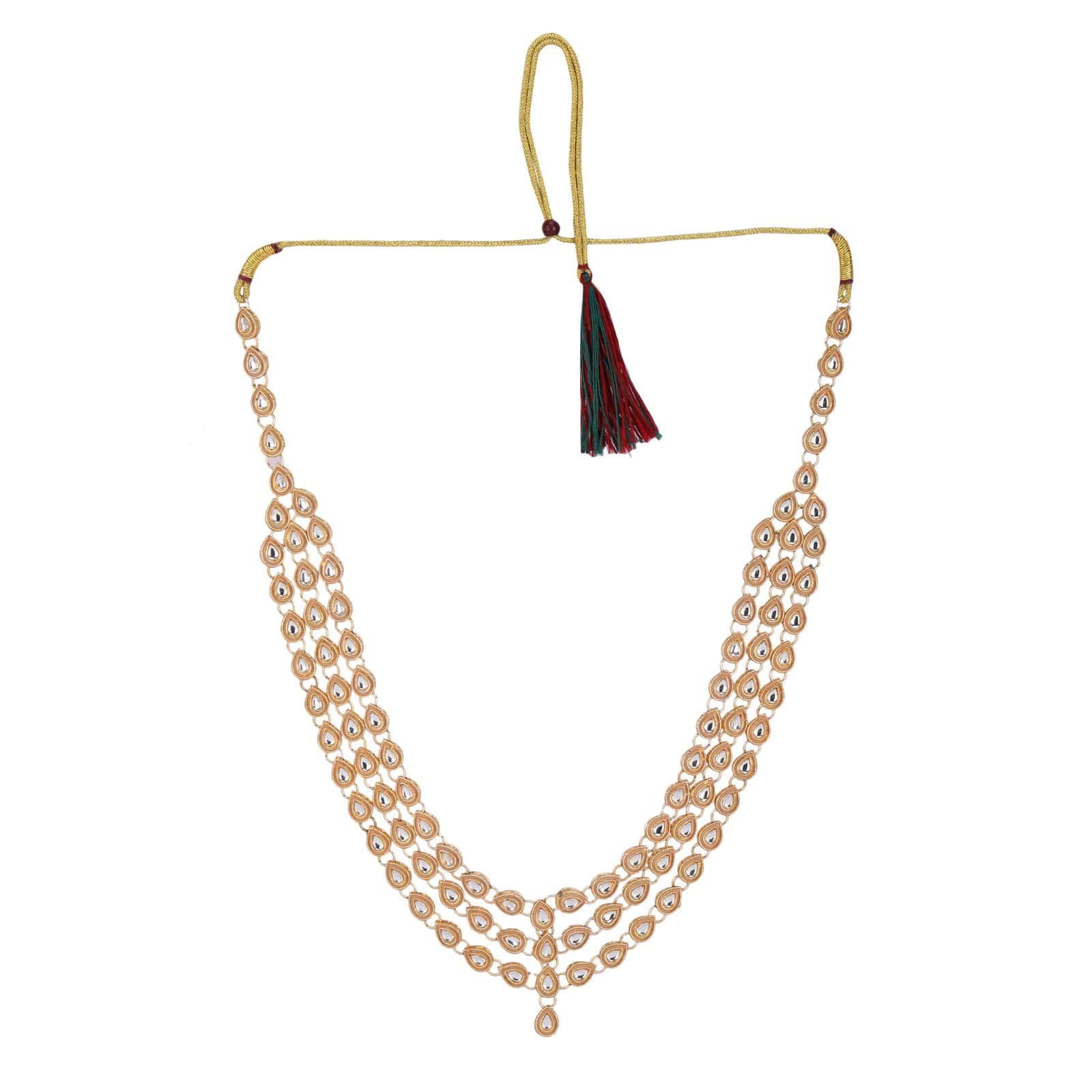 Champagne pearl mala luxury groom wedding accessory by Deshi Coast