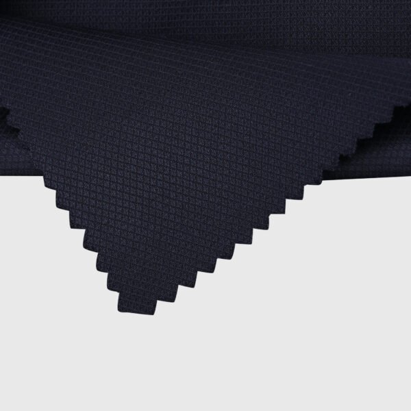 Navy micro texture suiting fabric for premium tailoring