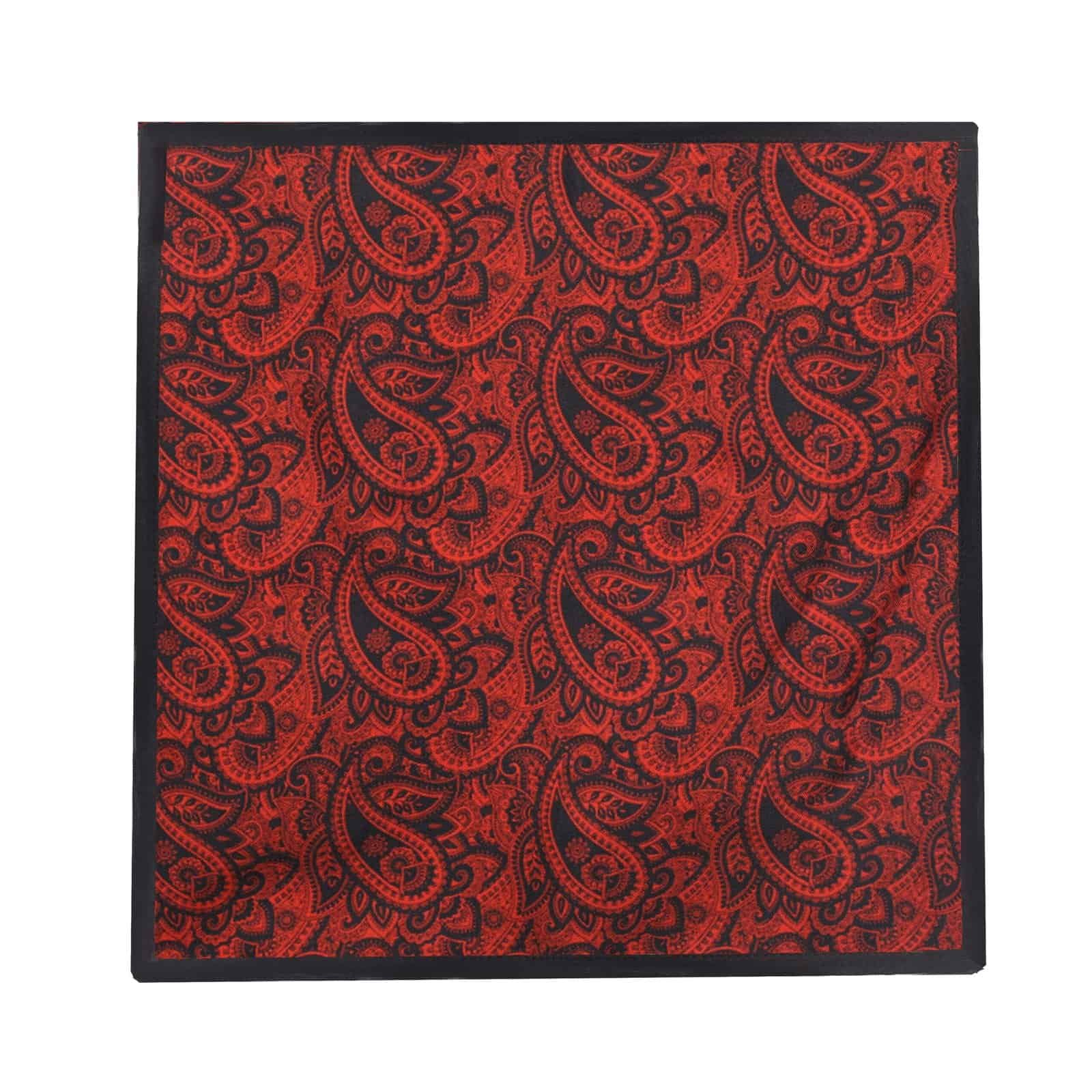 Royal paisley pocket square in premium silk satin