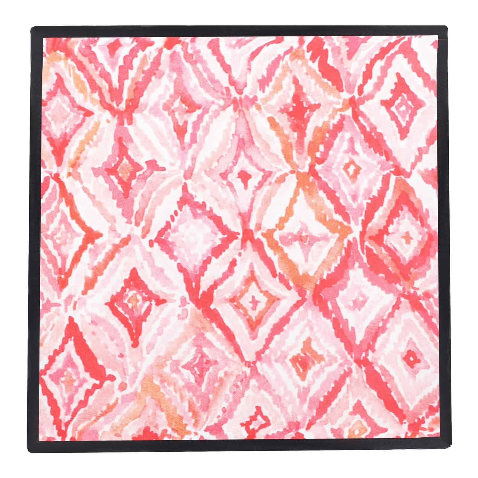 Diamond motif pocket square in premium silk satin