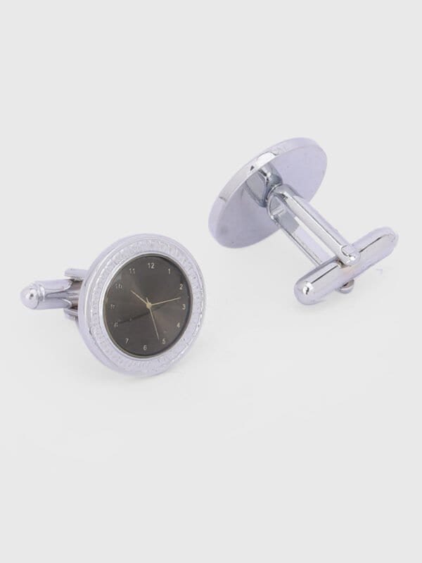 Watch dial cufflinks for formal shirts by Deshi Coast