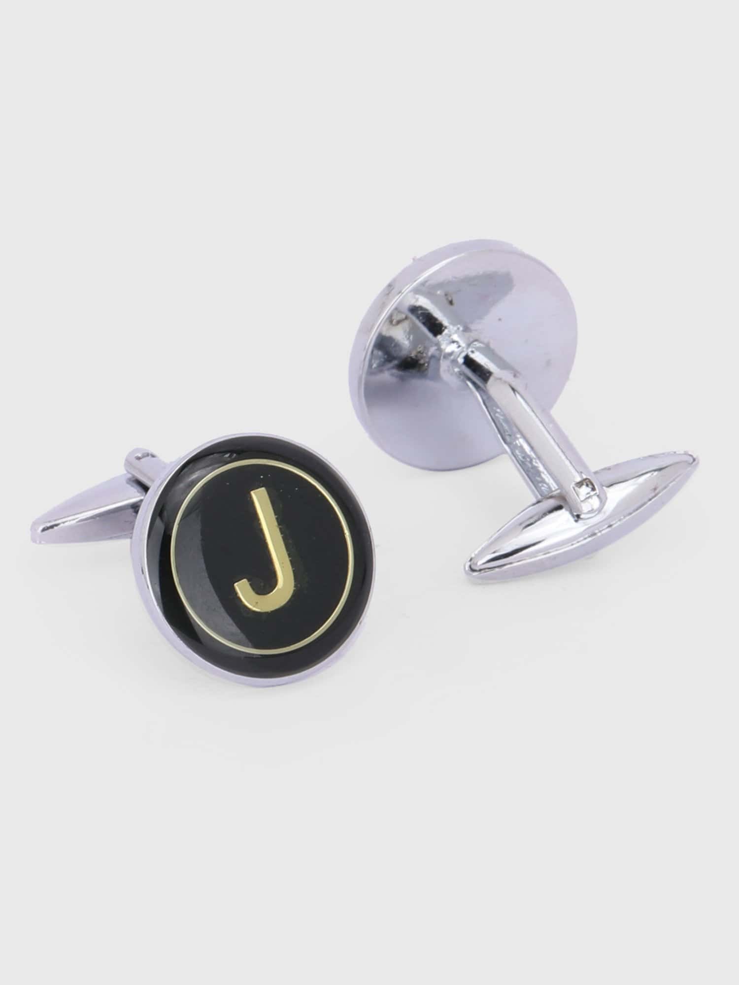 Initial letter cufflinks for formal shirts by Deshi Coast