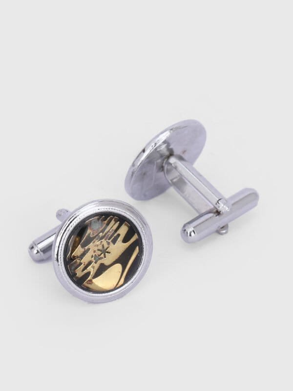 Abstract designer cufflinks for formal shirts by Deshi Coast