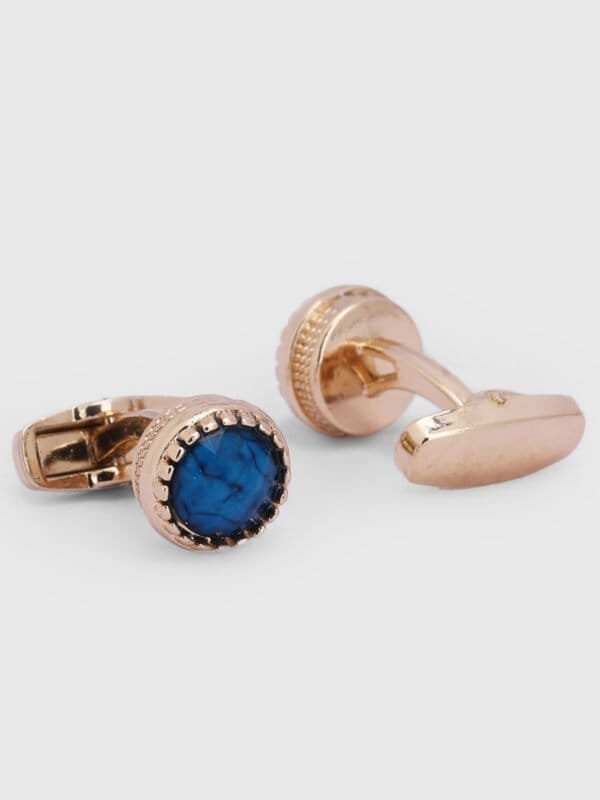 Deshi Coast Royal Blue Stone Designer Cufflinks