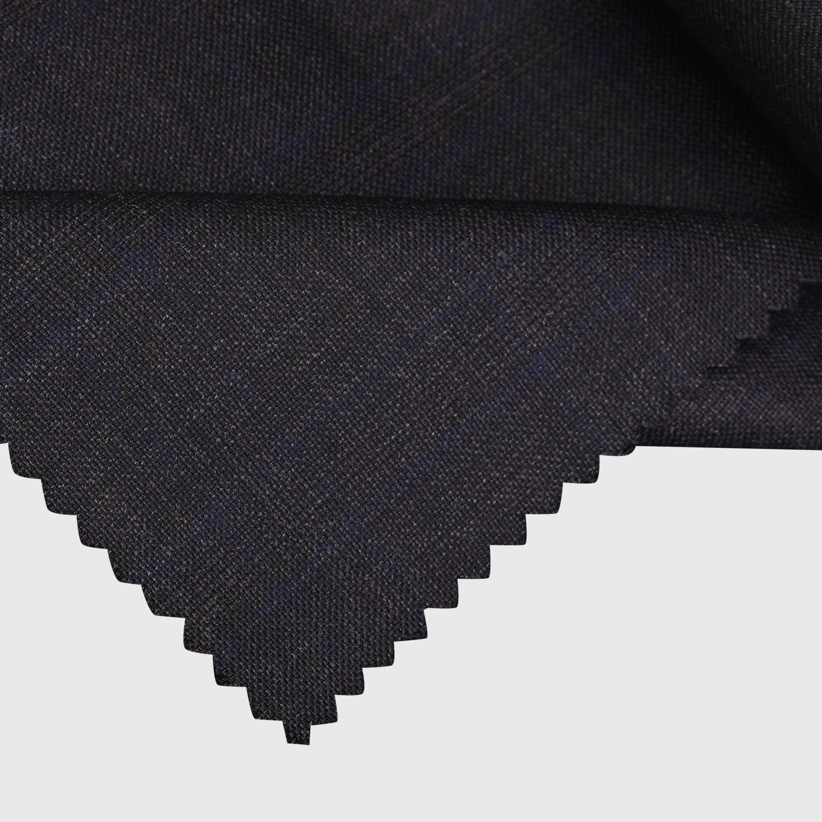 Charcoal grid suiting fabric for premium tailored wear by Deshi Coast