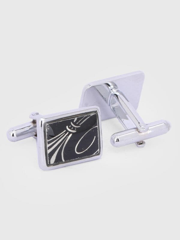 Abstract square cufflinks for formal shirts by Deshi Coast