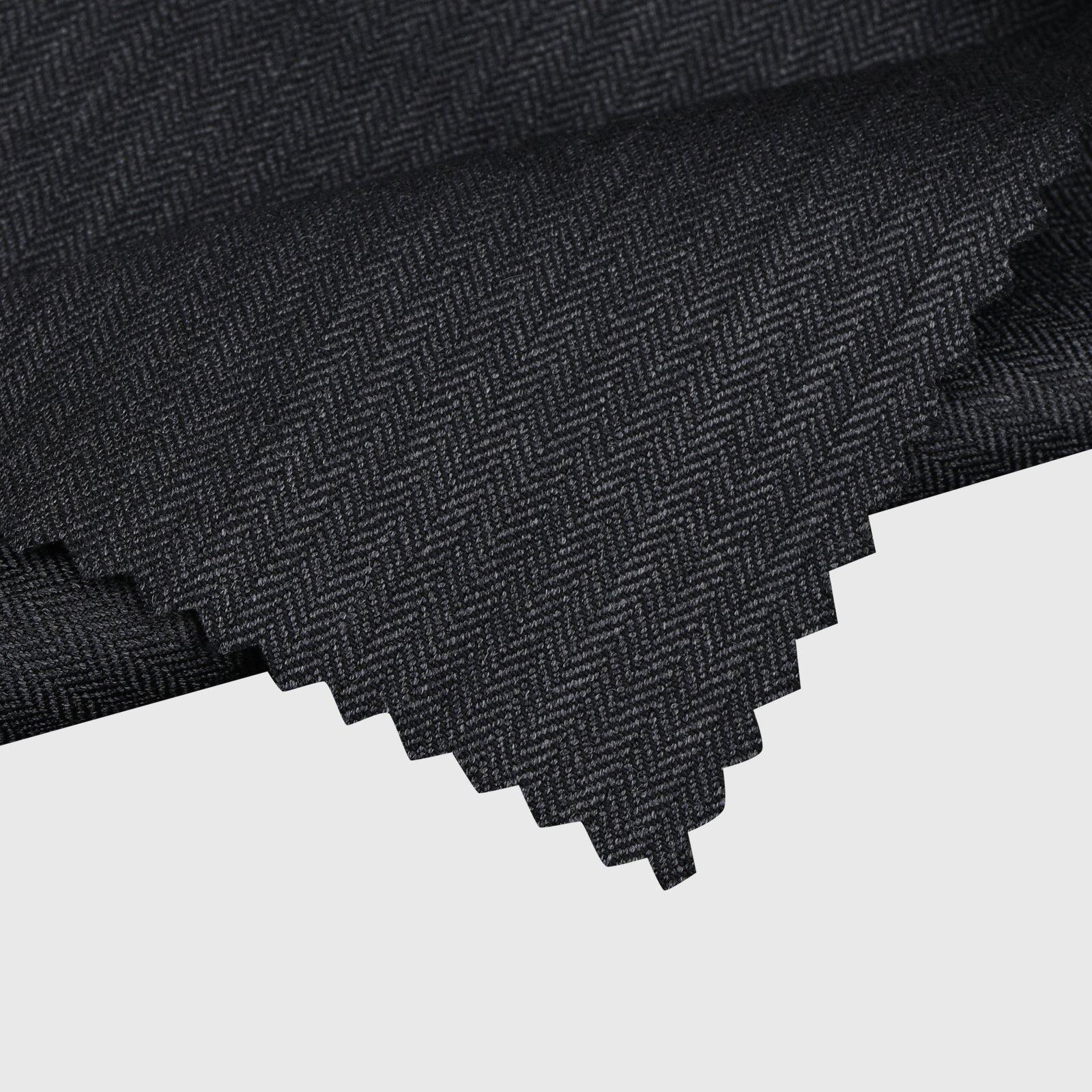 Graphite Herringbone Suiting fabric option for custom suits, tuxedos and blazers by Deshi Coast