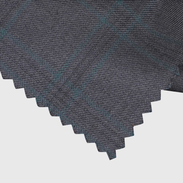 Slate Windowpane Suiting fabric option for custom suits, tuxedos and blazers by Deshi Coast