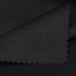 Imperial Charcoal Micro-Grid Prestige Weave
