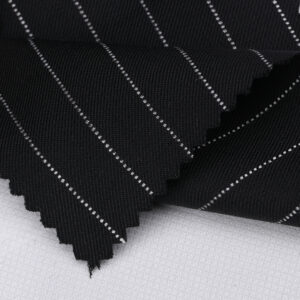 Imperial Black Contrast Pinstripe Prestige Weave
