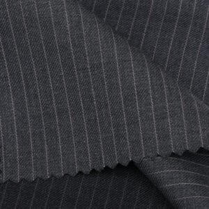 Imperial Charcoal Pinstripe Heritage Weave