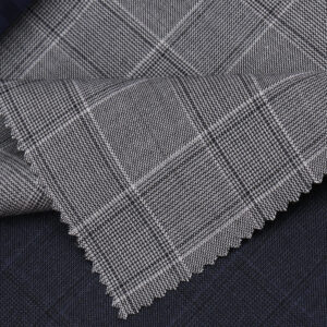 Italian Grey Windowpane Check