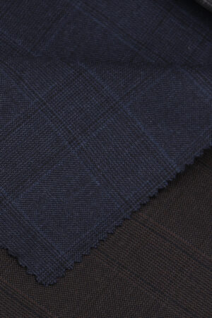 Italian Deep Navy Windowpane