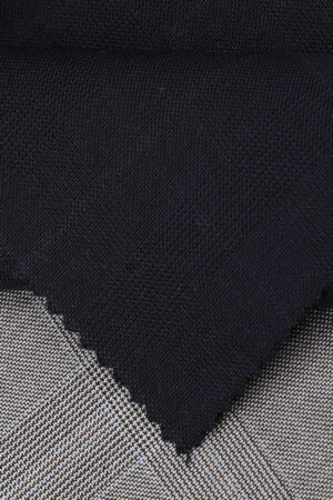 Italian Deep Navy Windowpane Check