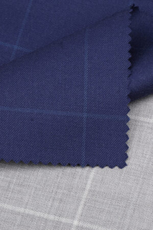 Italian Royal Blue Windowpane